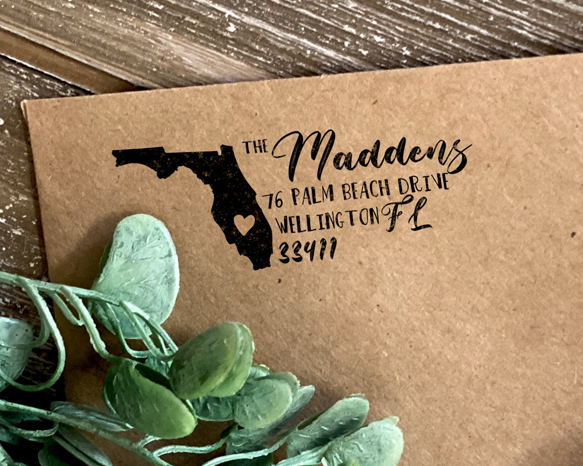 Florida Rectangular Return Address Stamp